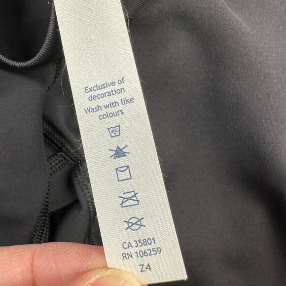 Lululemon Leggings Womens 4 Black Pace Perfect 7/8 Mesh Athletic Run Workout Gym - Picture 5 of 11